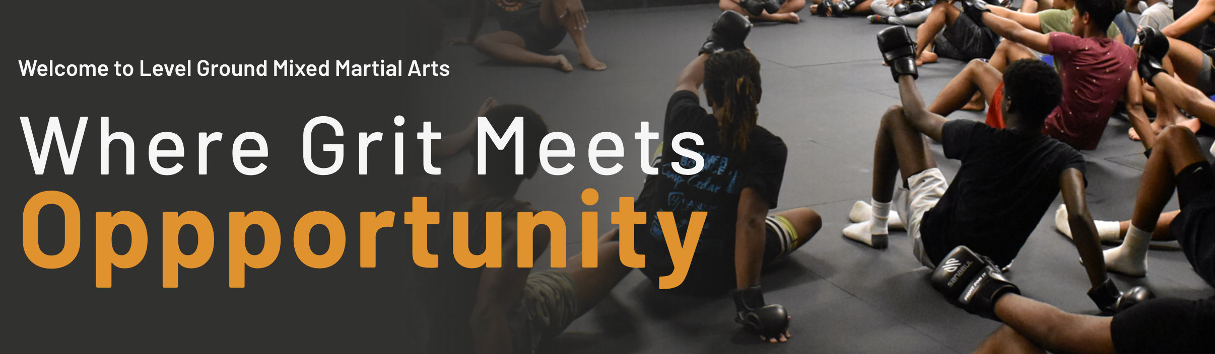 Level Ground logo with the words Where Grit Meets Opportunity